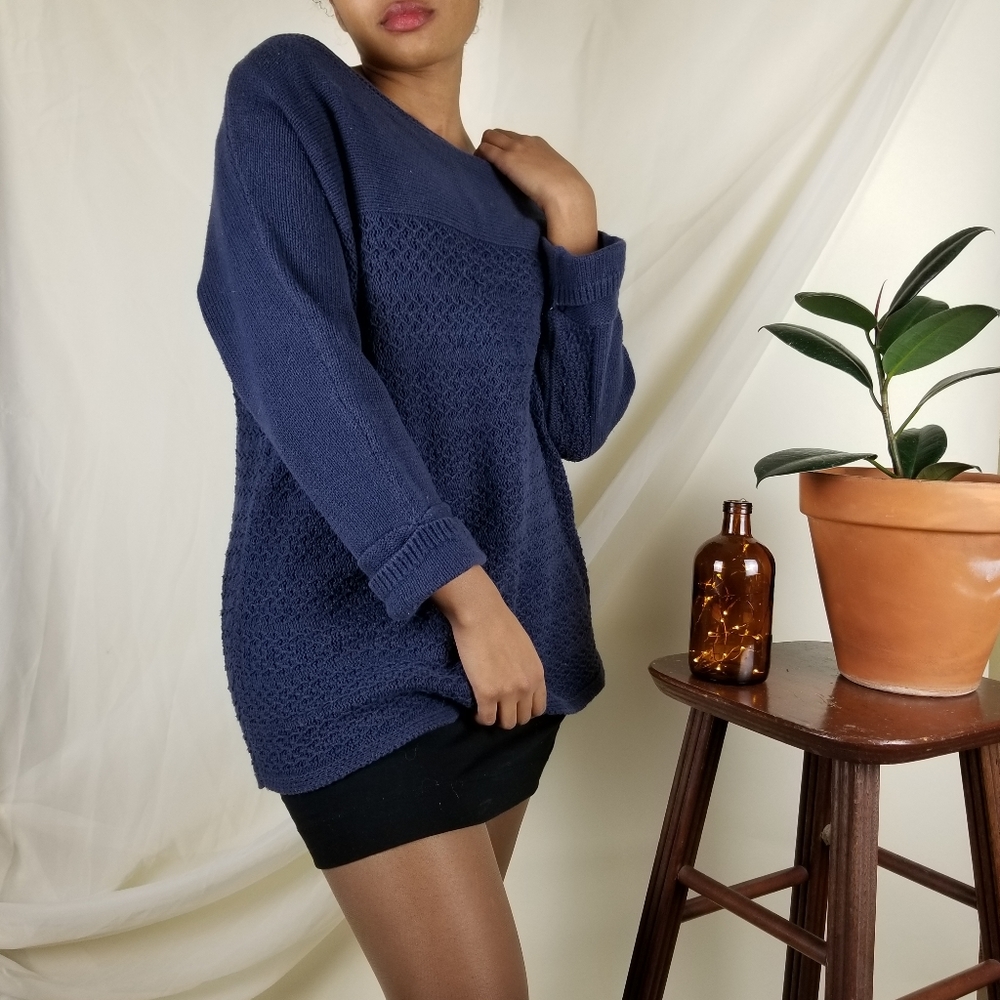 Navy Northcrest Cotton Sweater